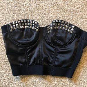 Black bustier